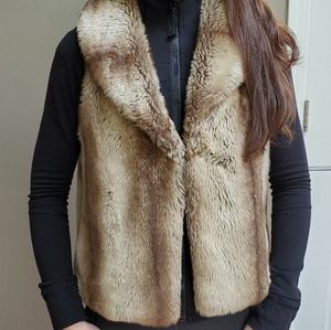 Faux fur vest